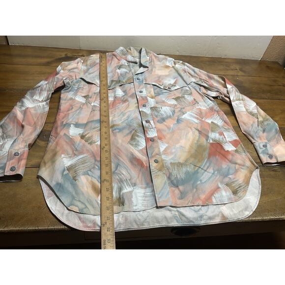 Vintage Mo Betta Shirt Mens L/XL Abstract Western Button Up - Picture 9 of 12